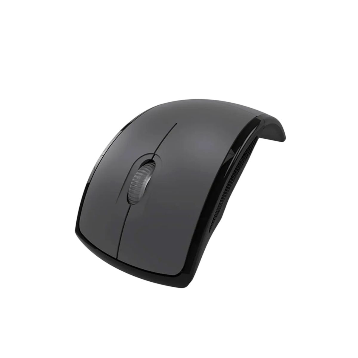 KLIP XTREME - Klip Xtreme Lightflex KMW-375BK, Mouse Inalámbrico, Plegable, Tres Botones, Ergonómico, Gris