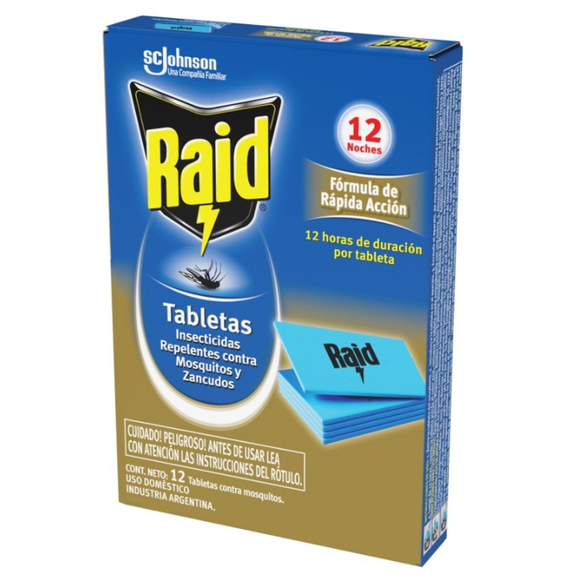 RAID - Raid 12 Tabletas Contra Zancudos Y Mosquitos Máxima Duración