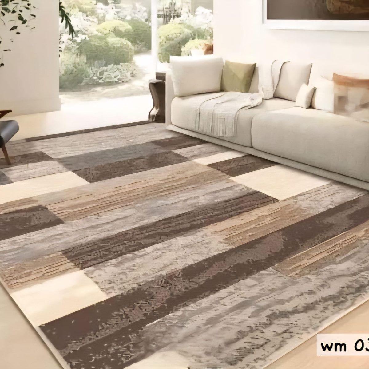 ALFOMBRA PARA LIVING ANTIDESLIZANTE CON DISEÑOS TRIDIMENCIONALES, marca GENERICO - Foto Principal