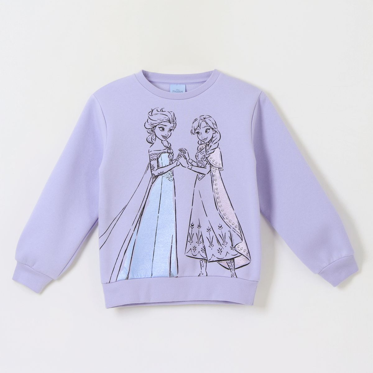 DISNEY - Polerón Cerrado Niña Frozen Elsa & Anna Morado Disney