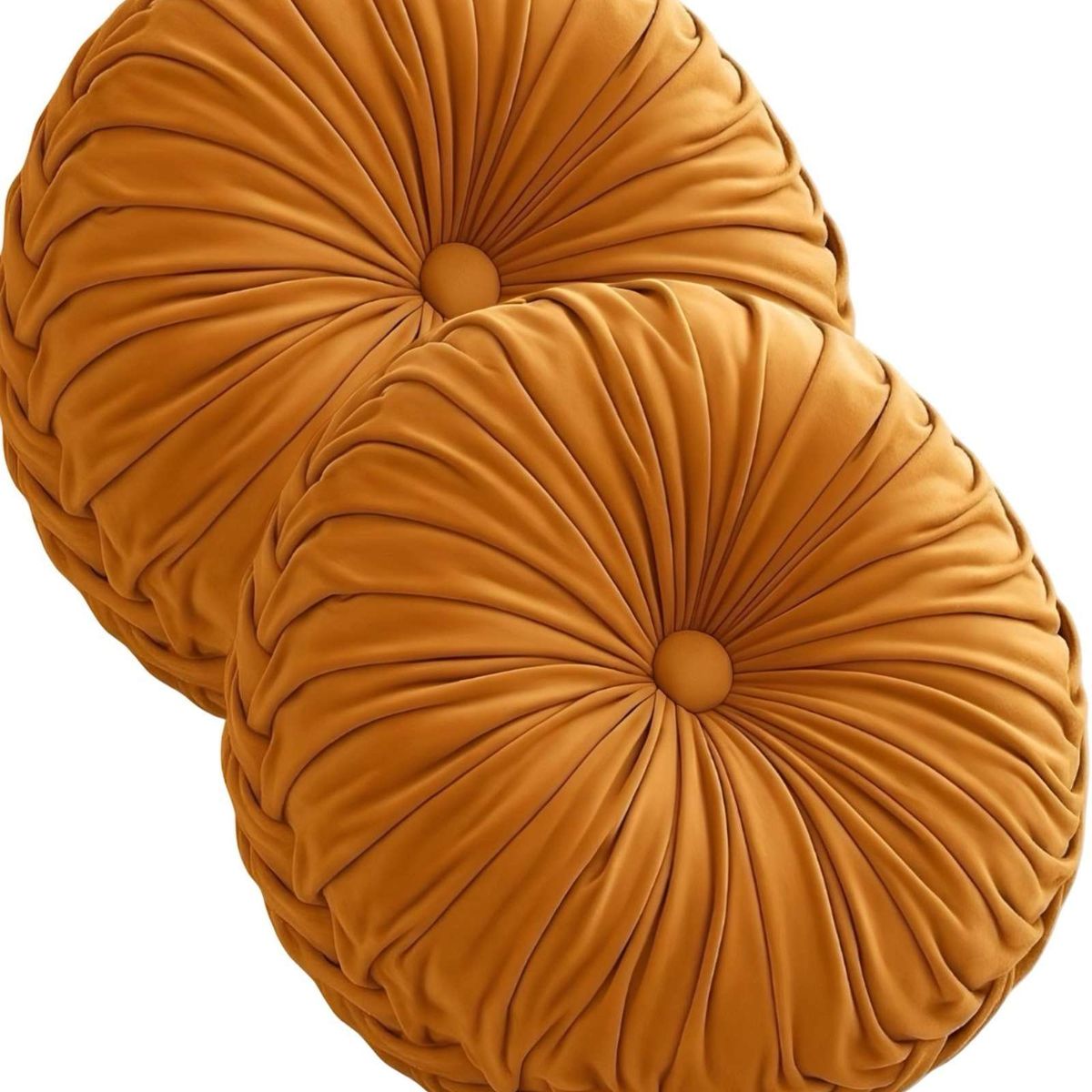 GENERICO - JUEGO DE 2 COJINES DECORATIVOS REDONDO ELEGANTE Y SOFISTICADO