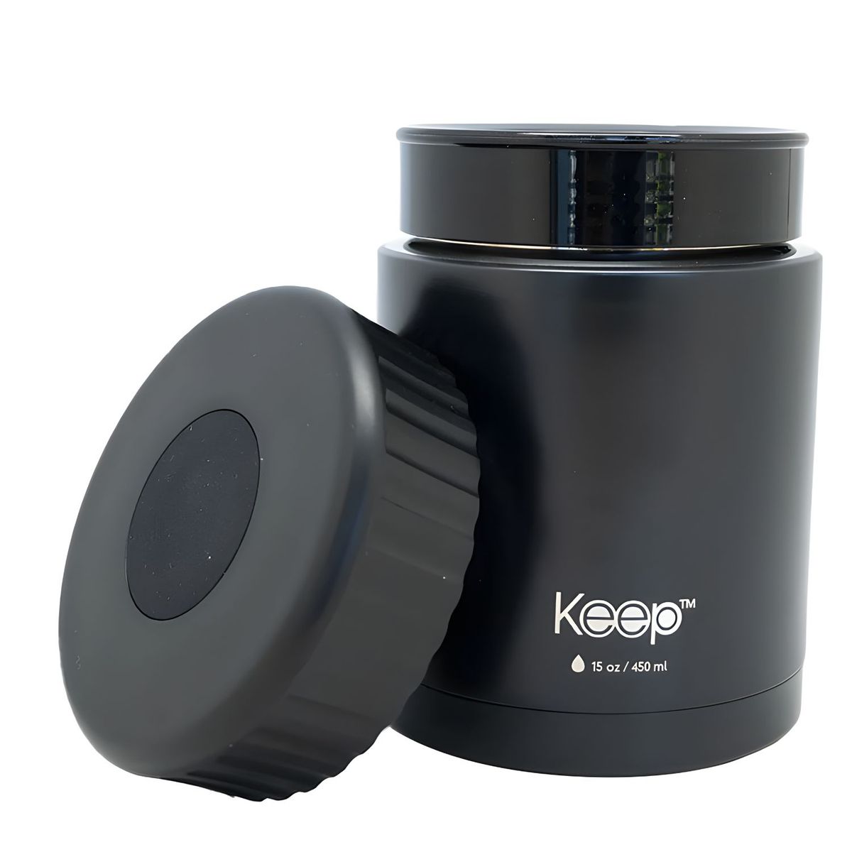 KEEP - Termo Comida Keep Acero Inoxidable 450 ml Negro - PS