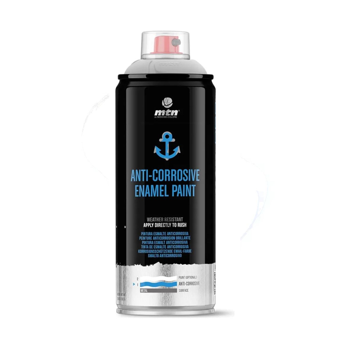 MONTANA COLORS - Pintura Anticorrosiva Blanco Brillante 400 ml