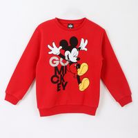 Polerón Cerrado Niño Mickey Mouse Saltando Rojo