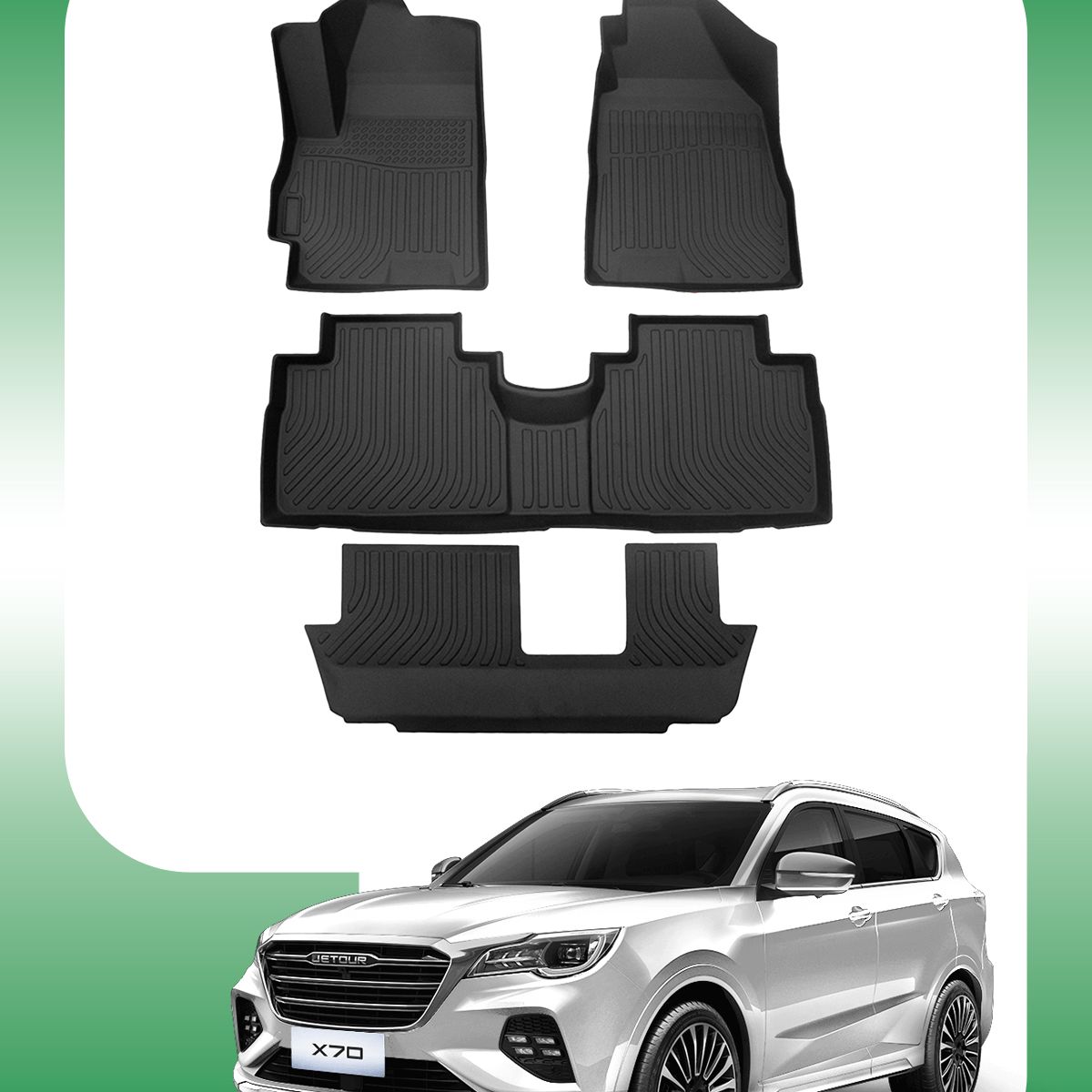 OM INDUSTRIAS PREMIUM - Piso Bandeja Calce Perfecto Jetour X70 3 Filas 2022-2024