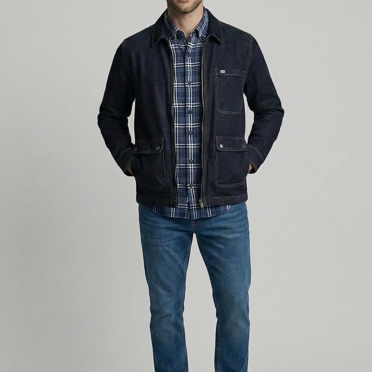 FEROUCH - Sobrecamisa Bristol Dk.Blue Ferouch