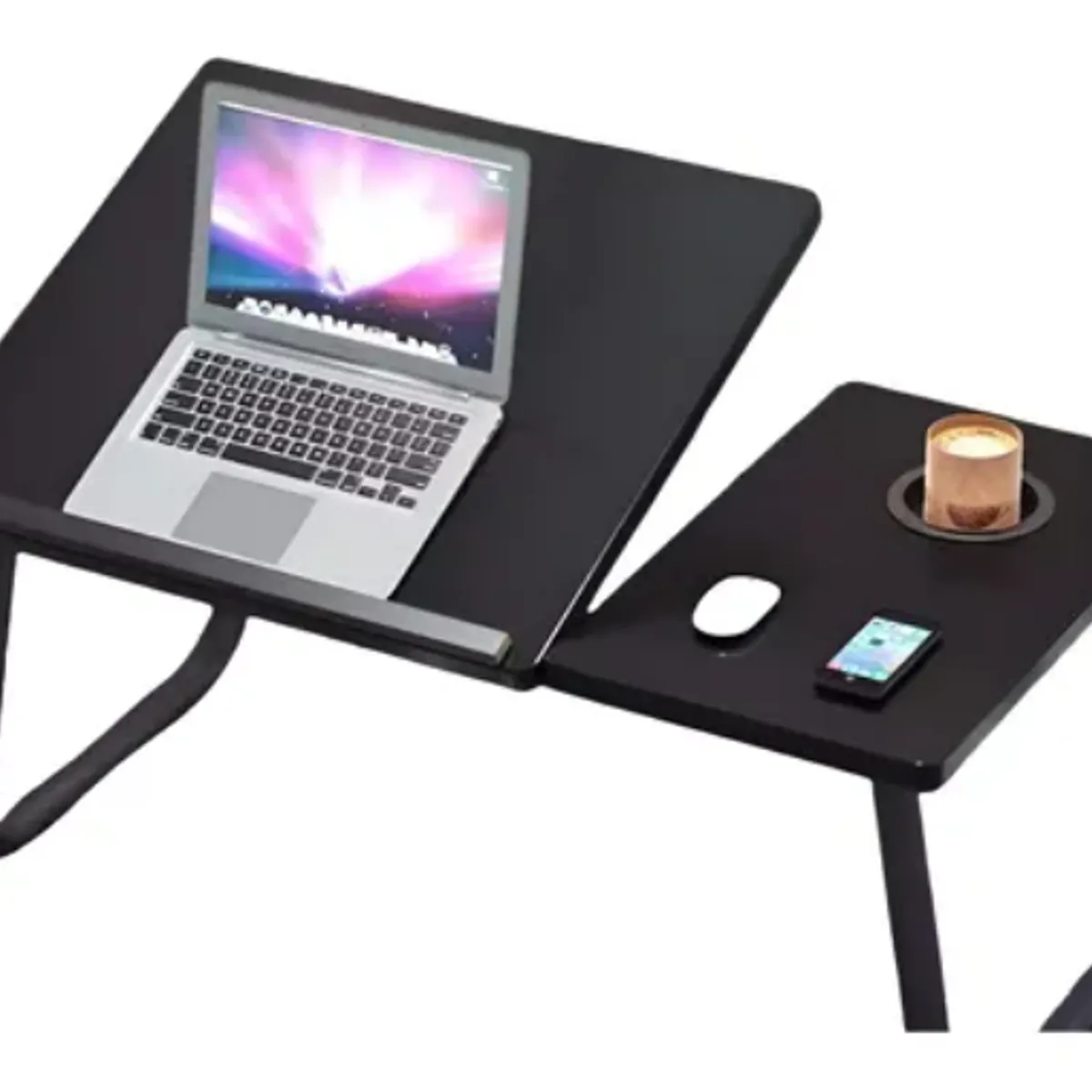 GENERICO - Mesa Plegable De Elevación Computadora Para Cama NEGRO