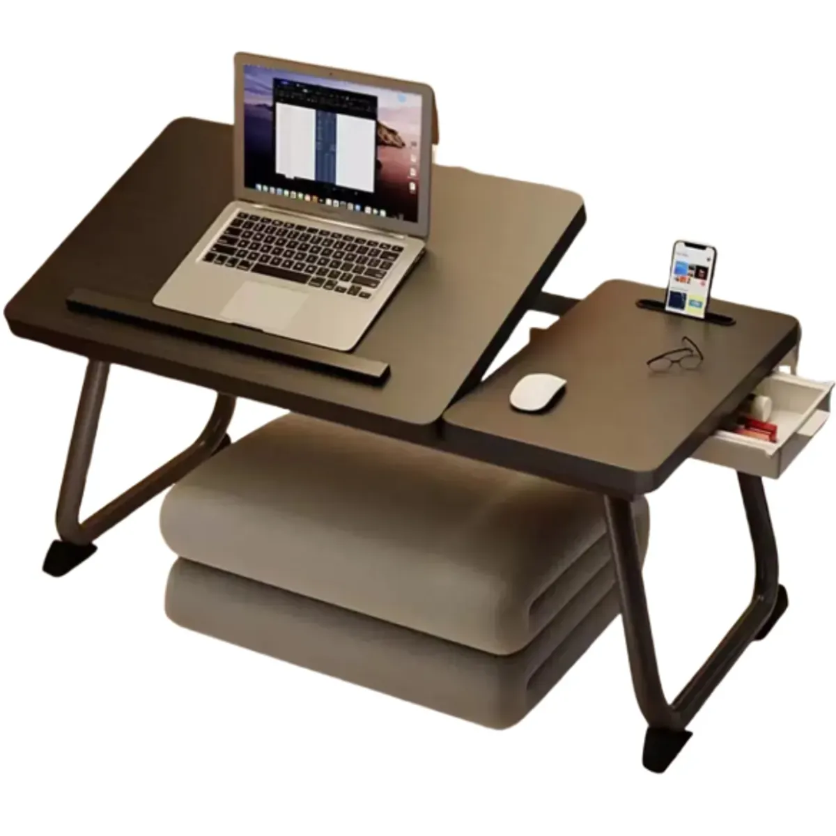 GENERICO - Mesa Plegable De Elevación Computadora Para Cama NEGRO