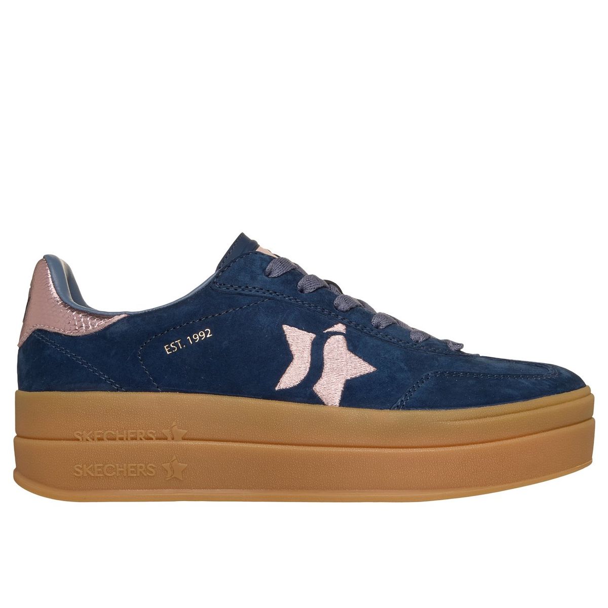 SKECHERS - Zapatillas Mujer Academy Hi Elevated Essence Azul Skechers