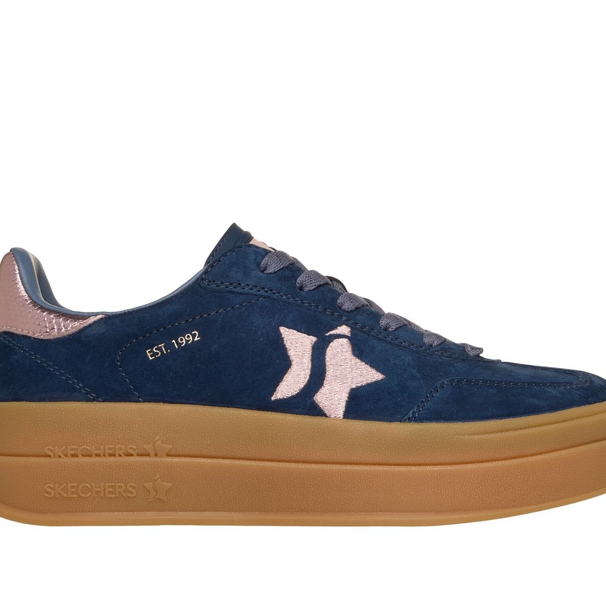 SKECHERS - Zapatillas Mujer Academy Hi Elevated Essence Azul Skechers