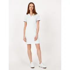 TOMMY HILFIGER - Vestido Polo Manga Con Logo Blanco