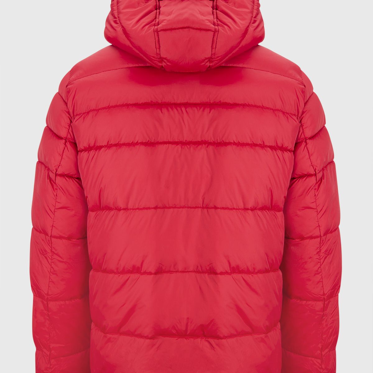 TOMMY HILFIGER - Parka Acolchada Con Gorro Rojo Tommy Hilfiger