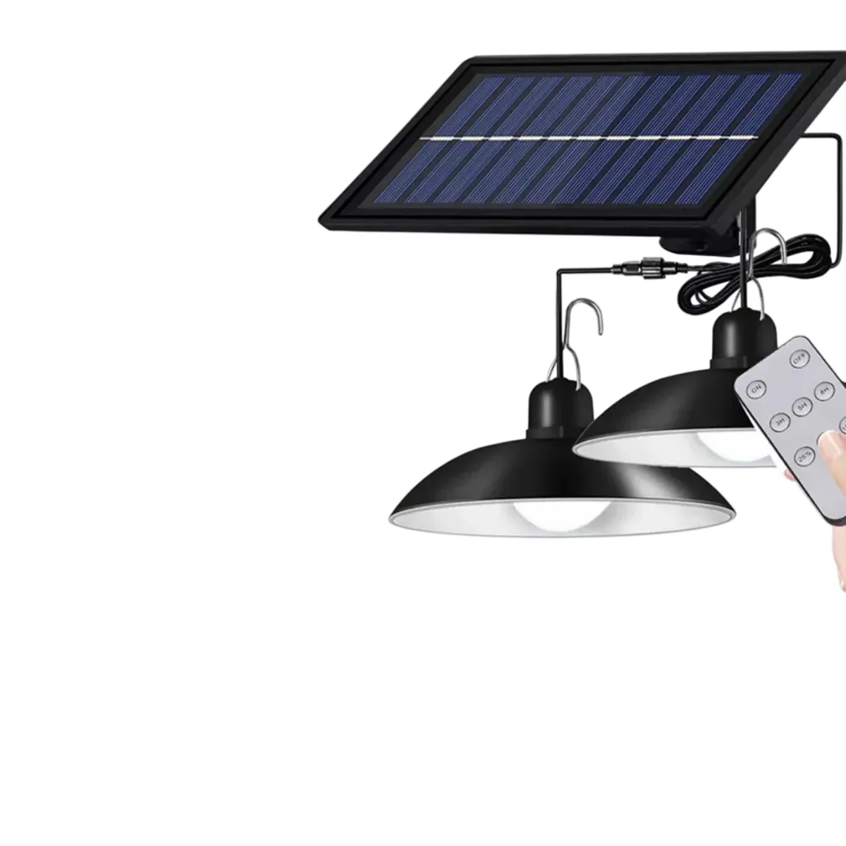 GENERICO - Lampara Solar Doble Colgante 240w  Panel Solar  Control