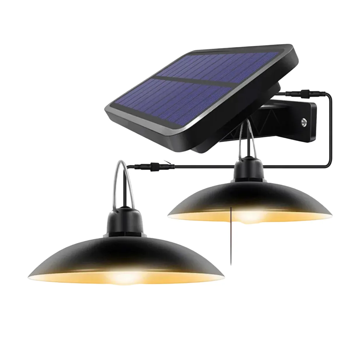 GENERICO - Lampara Solar Doble Colgante 240w  Panel Solar  Control