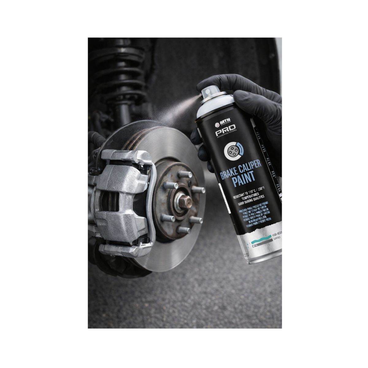 MONTANA COLORS - Spray Pintura Frenos Spray 400ml Brillante Plata