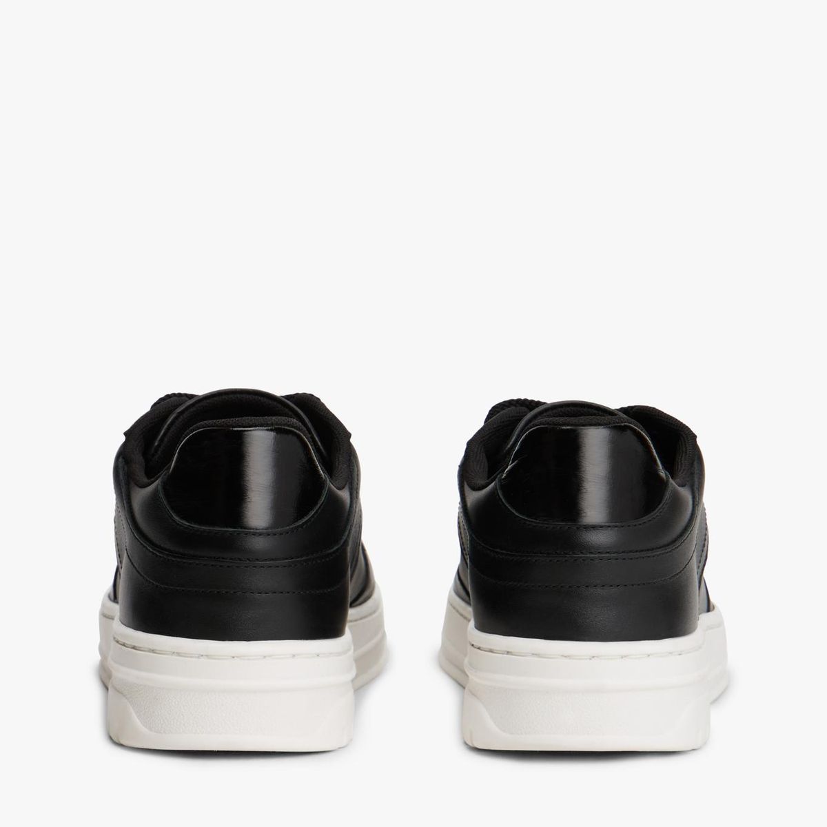 TOMMY HILFIGER - Zapatillas De Cuero Suela Cupsole Negro Tommy Hilfiger