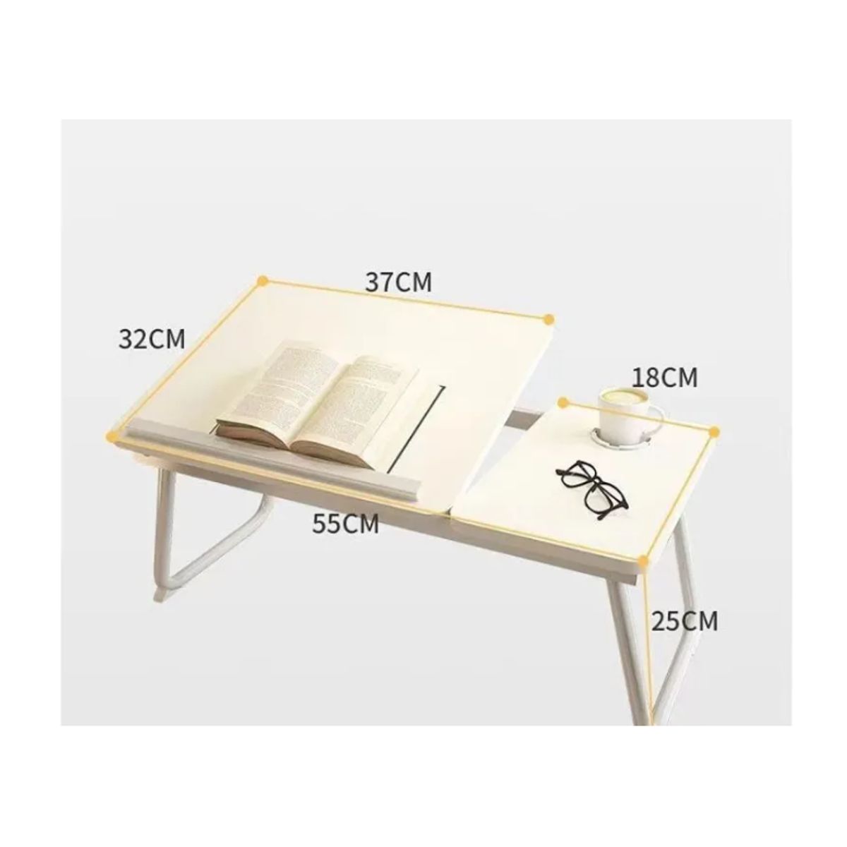 GENERICO - Mesa Plegable De Computadora Para Cama ARCE BLANCO