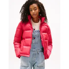 TOMMY HILFIGER - Parka Hooded Acolchada Packable Rosado Tommy Jeans