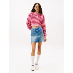 TOMMY HILFIGER - Falda Mom Denim Azul Tommy Jeans