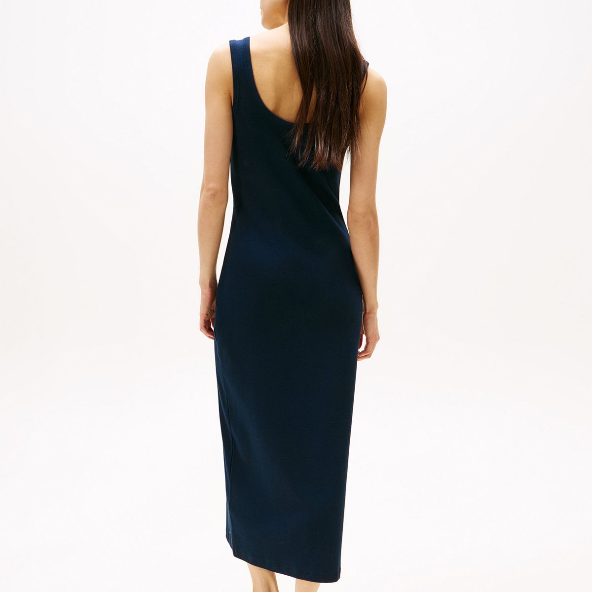 TOMMY HILFIGER - Vestido Slim Fit Con Diseño A Rayas Azul Tommy Hilfiger
