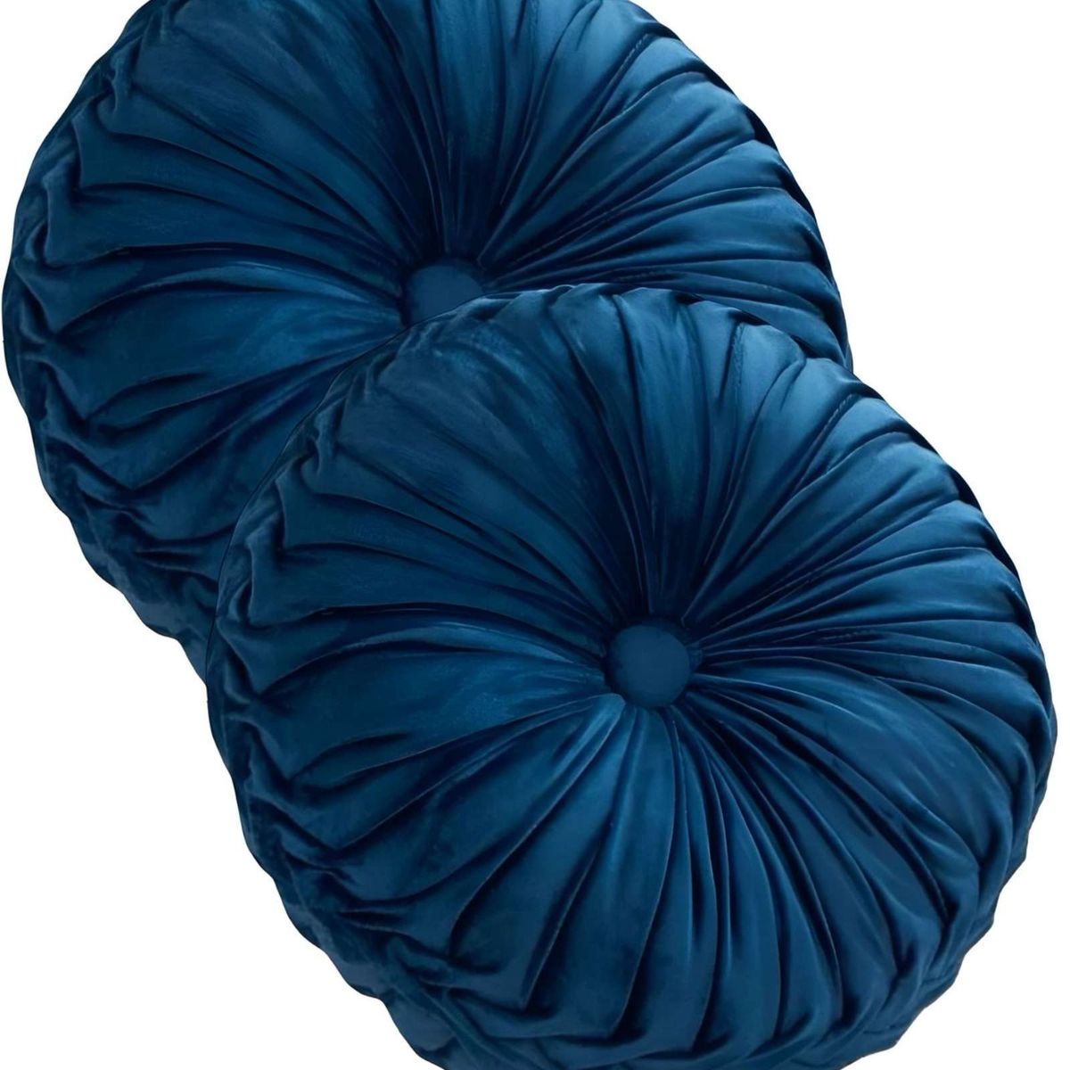 GENERICO - JUEGO DE 2 COJINES DECORATIVOS REDONDO ELEGANTE Y SOFISTICADO