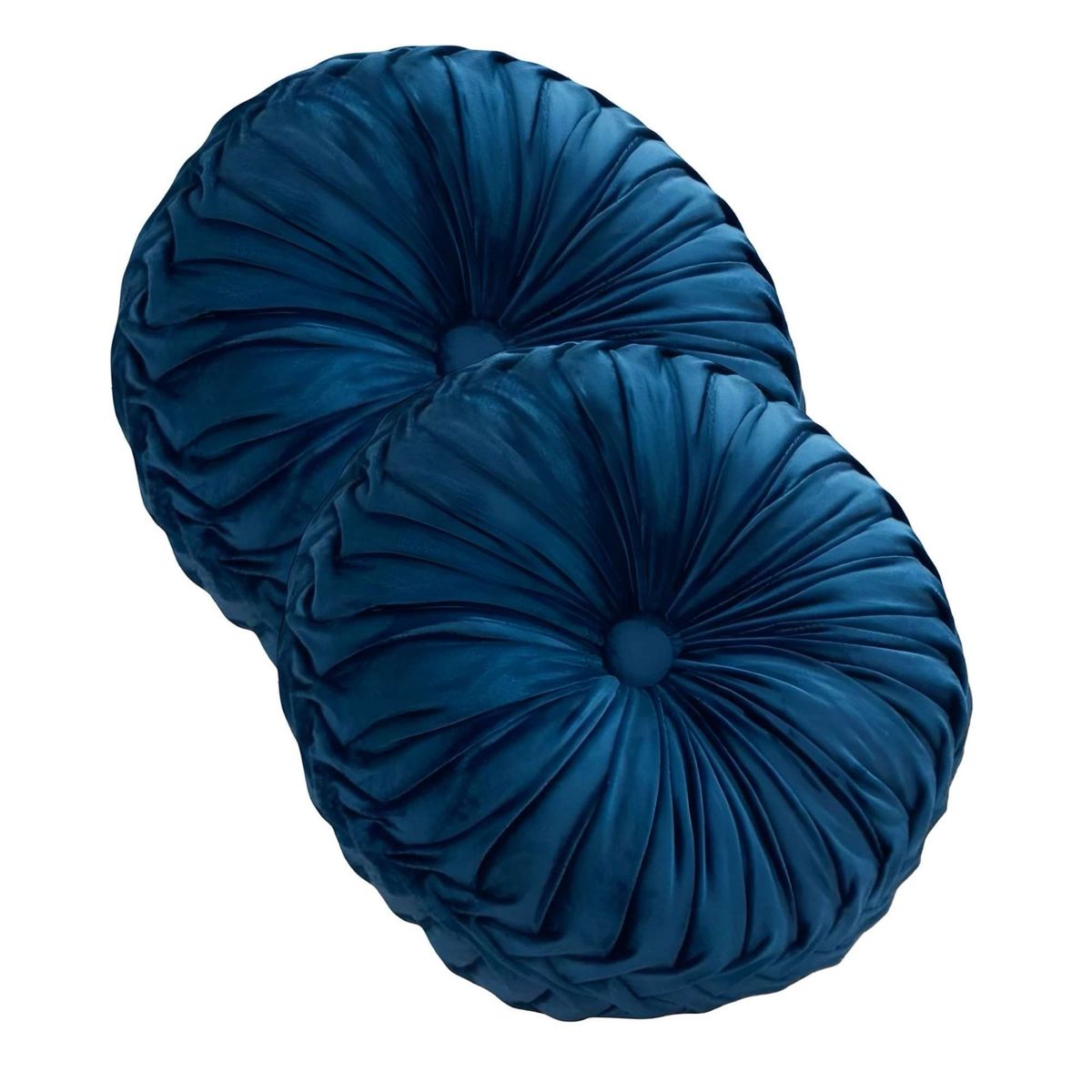 GENERICO - JUEGO DE 2 COJINES DECORATIVOS REDONDO ELEGANTE Y SOFISTICADO