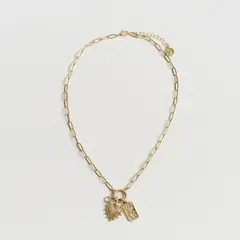 LOUNGE - Collar Mujer Cadena Corazón Strass