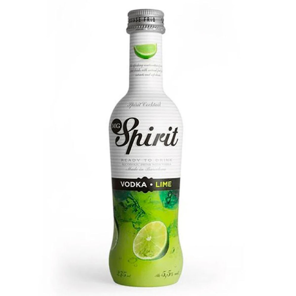 MG SPIRIT - Vodka Spirit Lime 275cc 24 Unidades