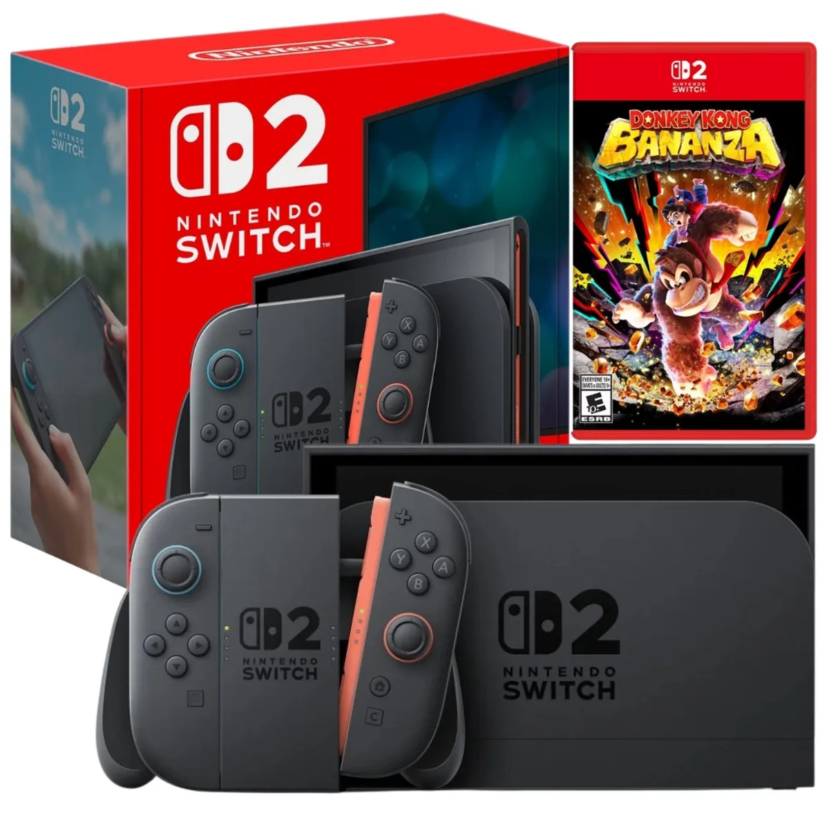 NINTENDO - Consola Bundle Nintendo Switch 2 + Donkey Kong Bananza SW2