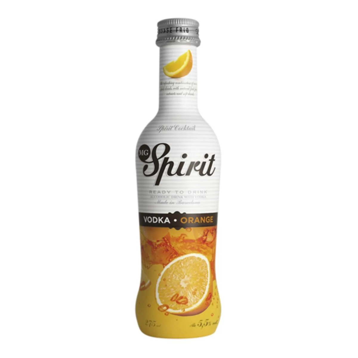 MG SPIRIT - Vodka Spirit Orange 275cc 24 Unidades