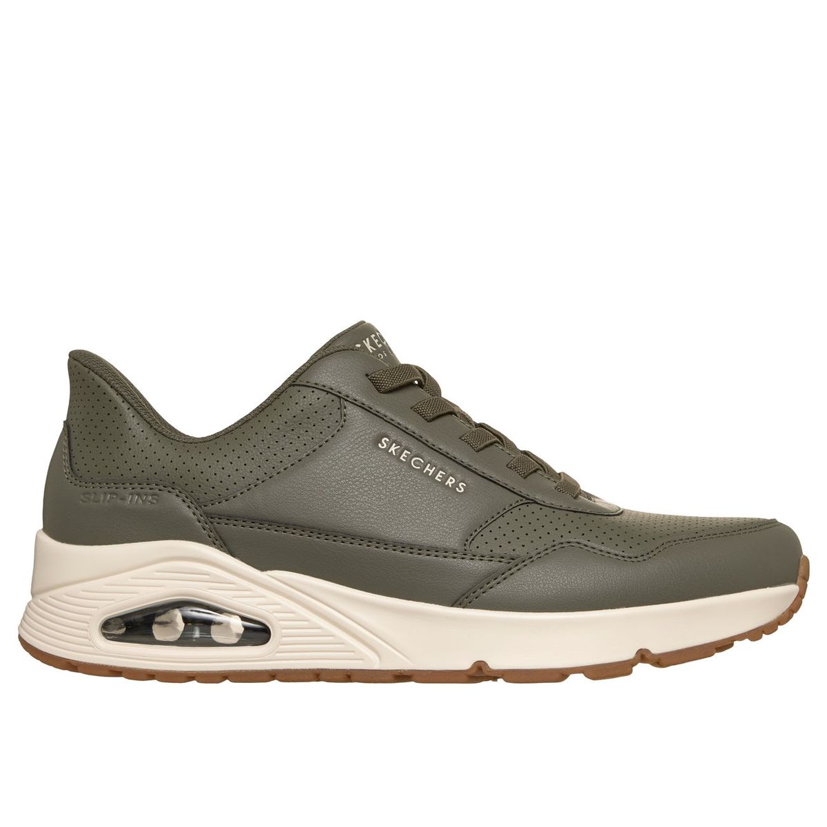 SKECHERS - Zapatillas Hombre Slip-ins Uno Banksia Luxe Verde Skechers