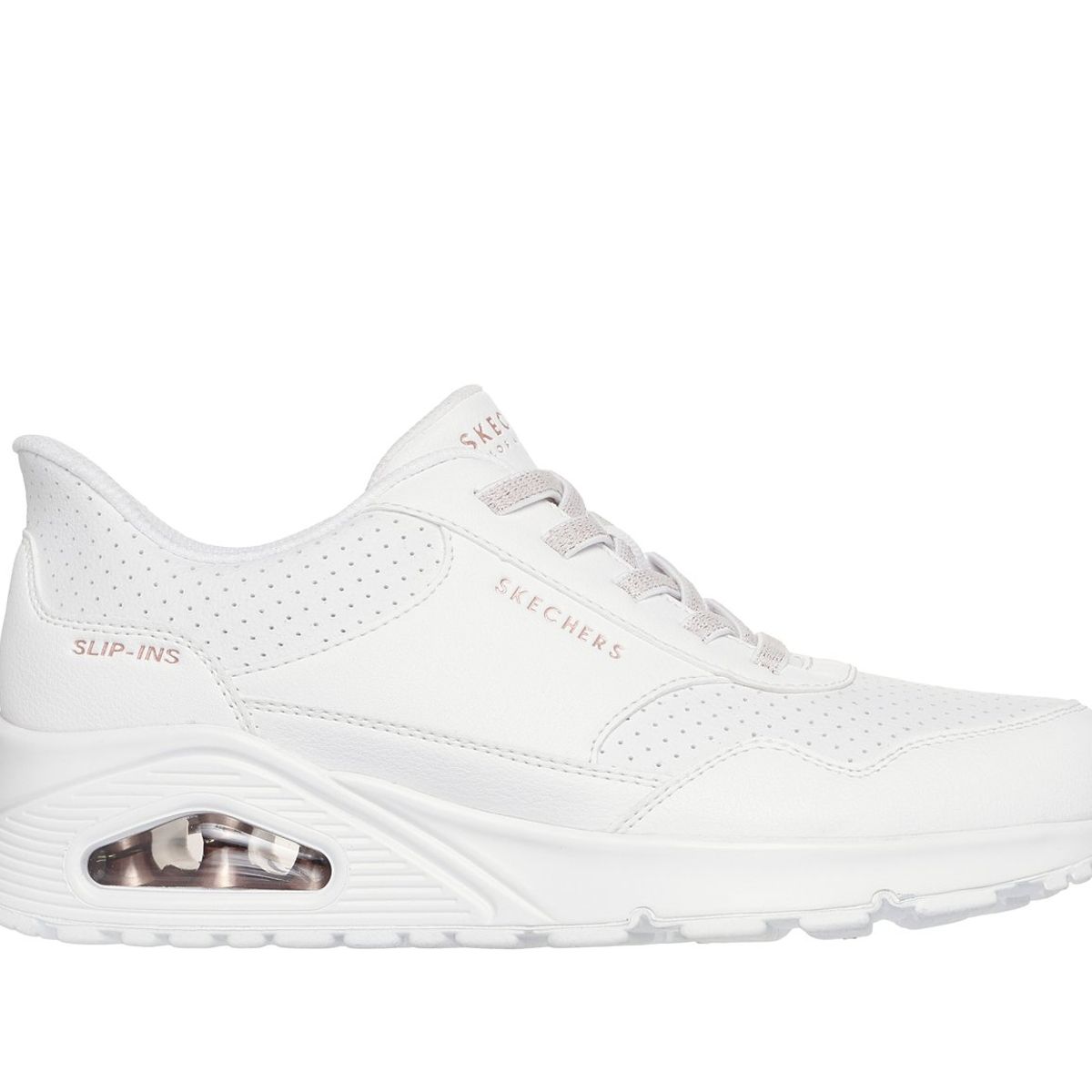 SKECHERS - Zapatillas Mujer Slip-ins Uno Banksia Luxe Blanco Skechers