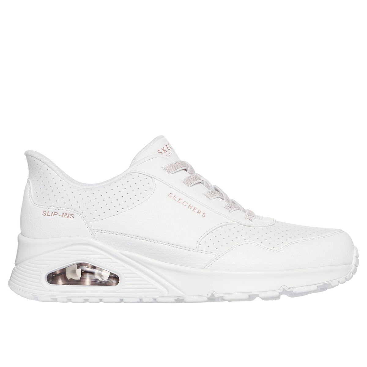 SKECHERS - Zapatillas Mujer Slip-ins Uno Banksia Luxe Blanco Skechers