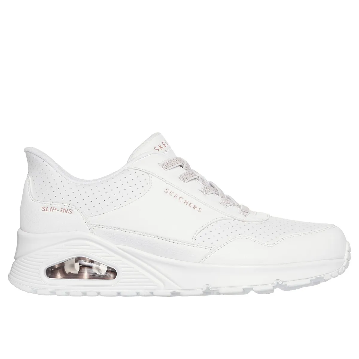 SKECHERS - Zapatillas Mujer Slip-ins Uno Banksia Luxe Blanco Skechers