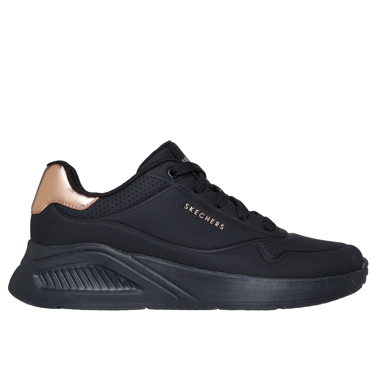 SKECHERS - Zapatillas Mujer Uno Lite Shimmer Along Negro Skechers