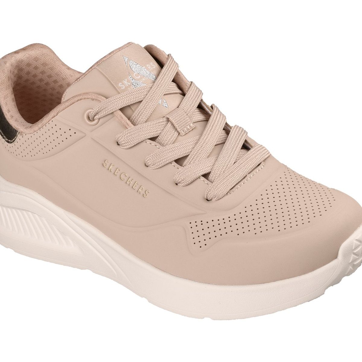 SKECHERS - Zapatillas Mujer Uno Lite Shimmer Along Beige Skechers