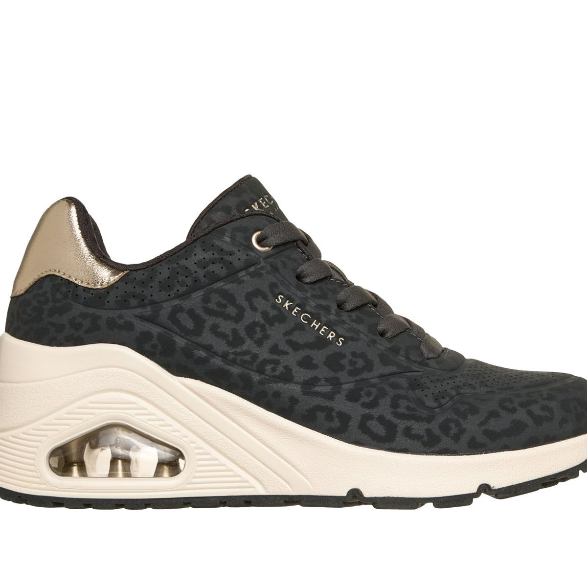 SKECHERS - Zapatillas Mujer Uno Wedge Safari Daze Negro Skechers