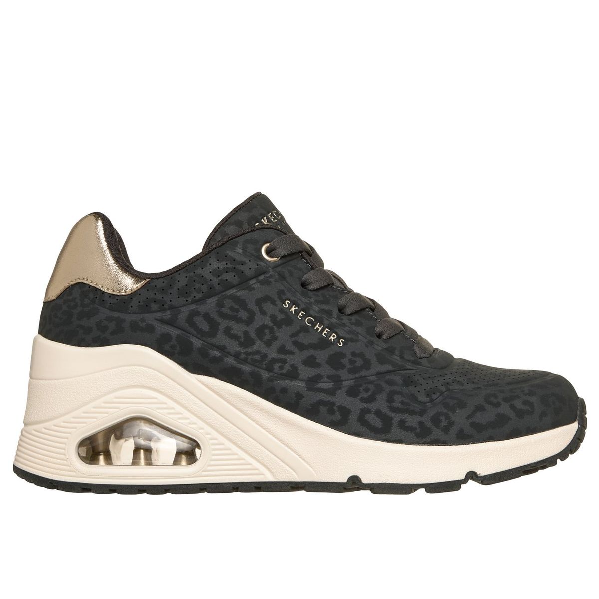 SKECHERS - Zapatillas Mujer Uno Wedge Safari Daze Negro Skechers