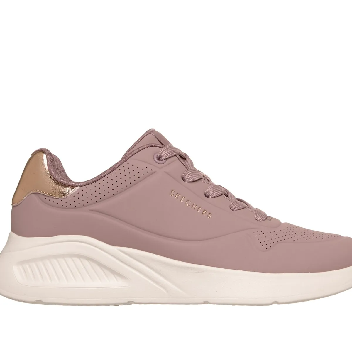 SKECHERS - Zapatillas Mujer Uno Lite Shimmer Along Malva Skechers