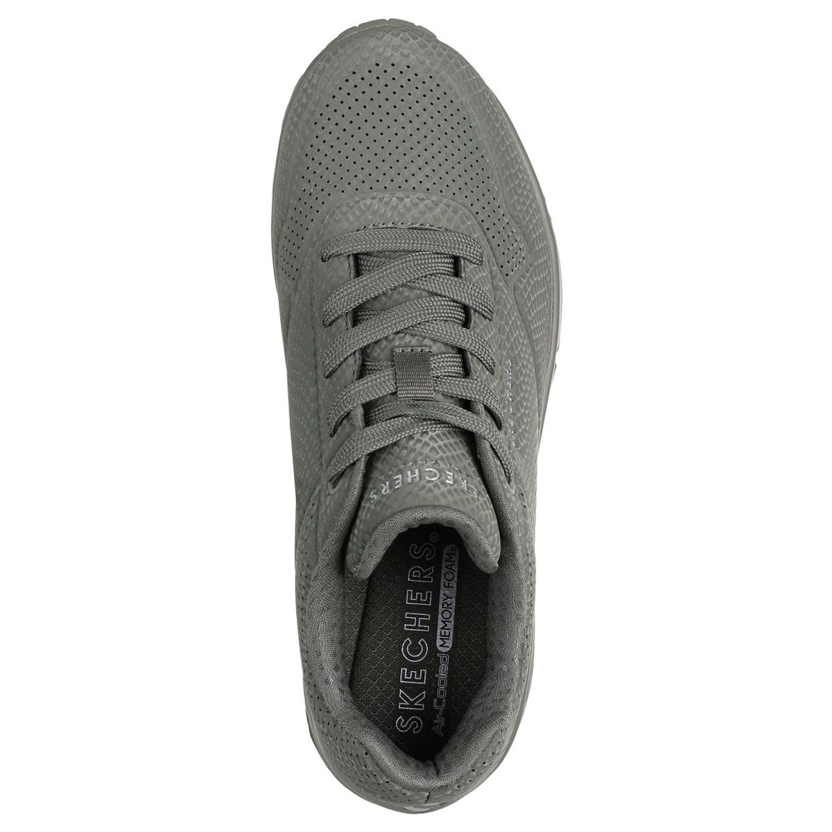 SKECHERS - Zapatillas Mujer Uno Shiny Scale Verde Oliva Skechers