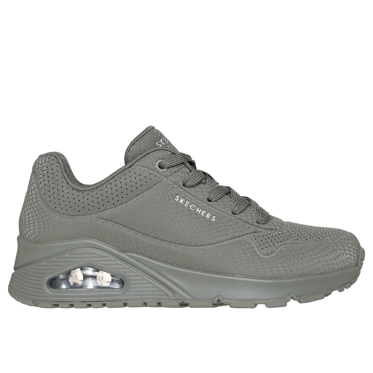 SKECHERS - Zapatillas Mujer Uno Shiny Scale Verde Oliva Skechers