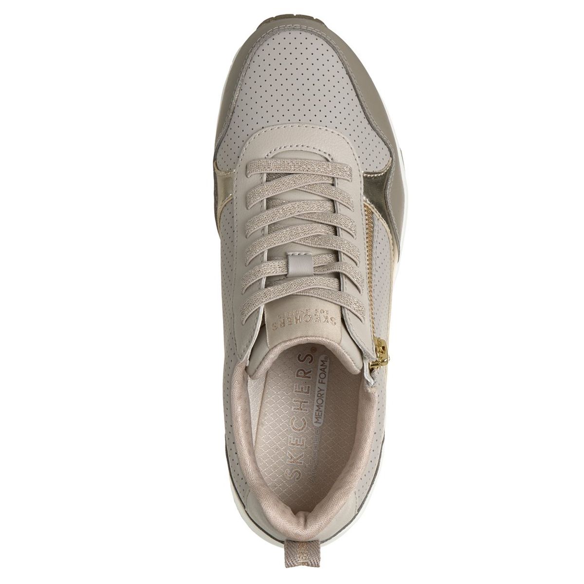 SKECHERS - Zapatillas Mujer Uno Metallic Sliders Gris Skechers