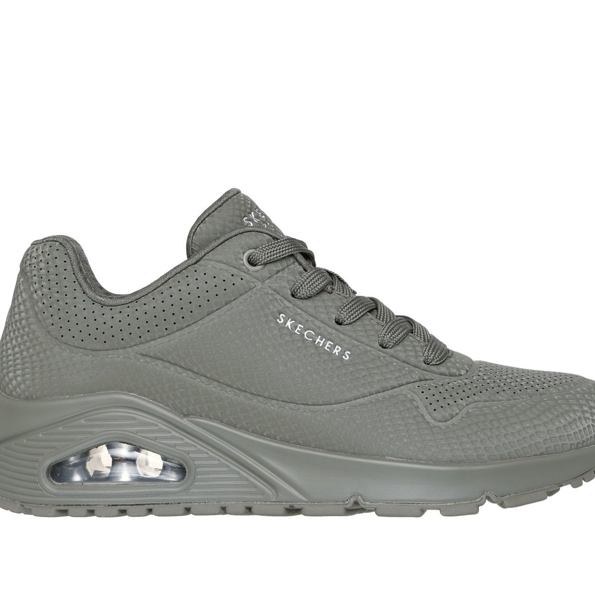 SKECHERS - Zapatillas Mujer Uno Shiny Scale Verde Oliva Skechers
