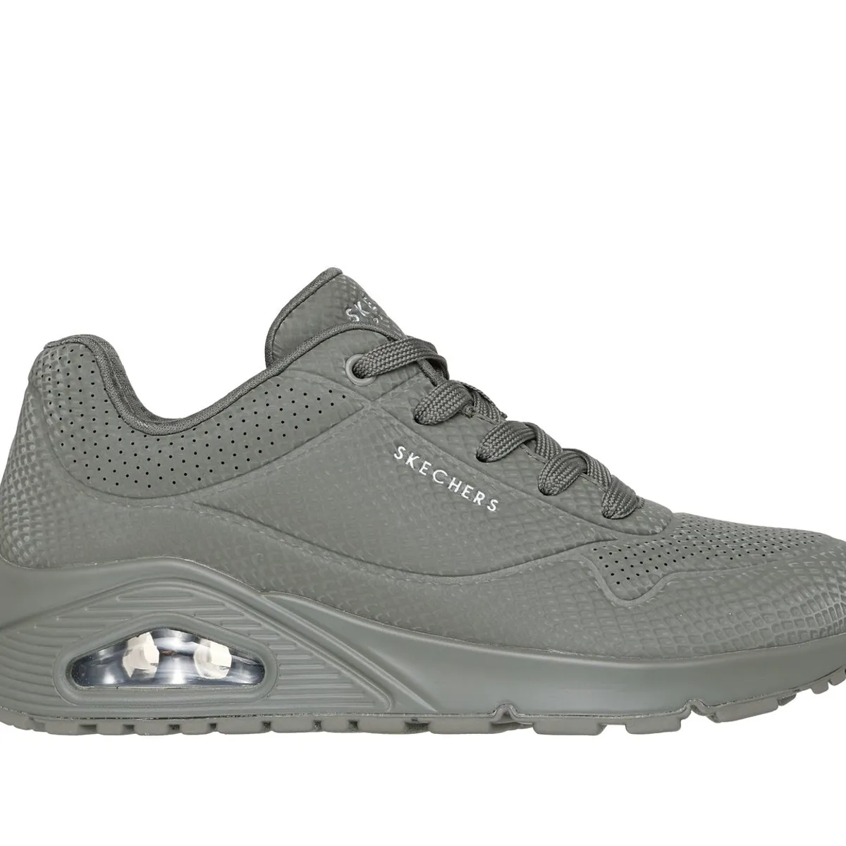 SKECHERS - Zapatillas Mujer Uno Shiny Scale Verde Oliva Skechers