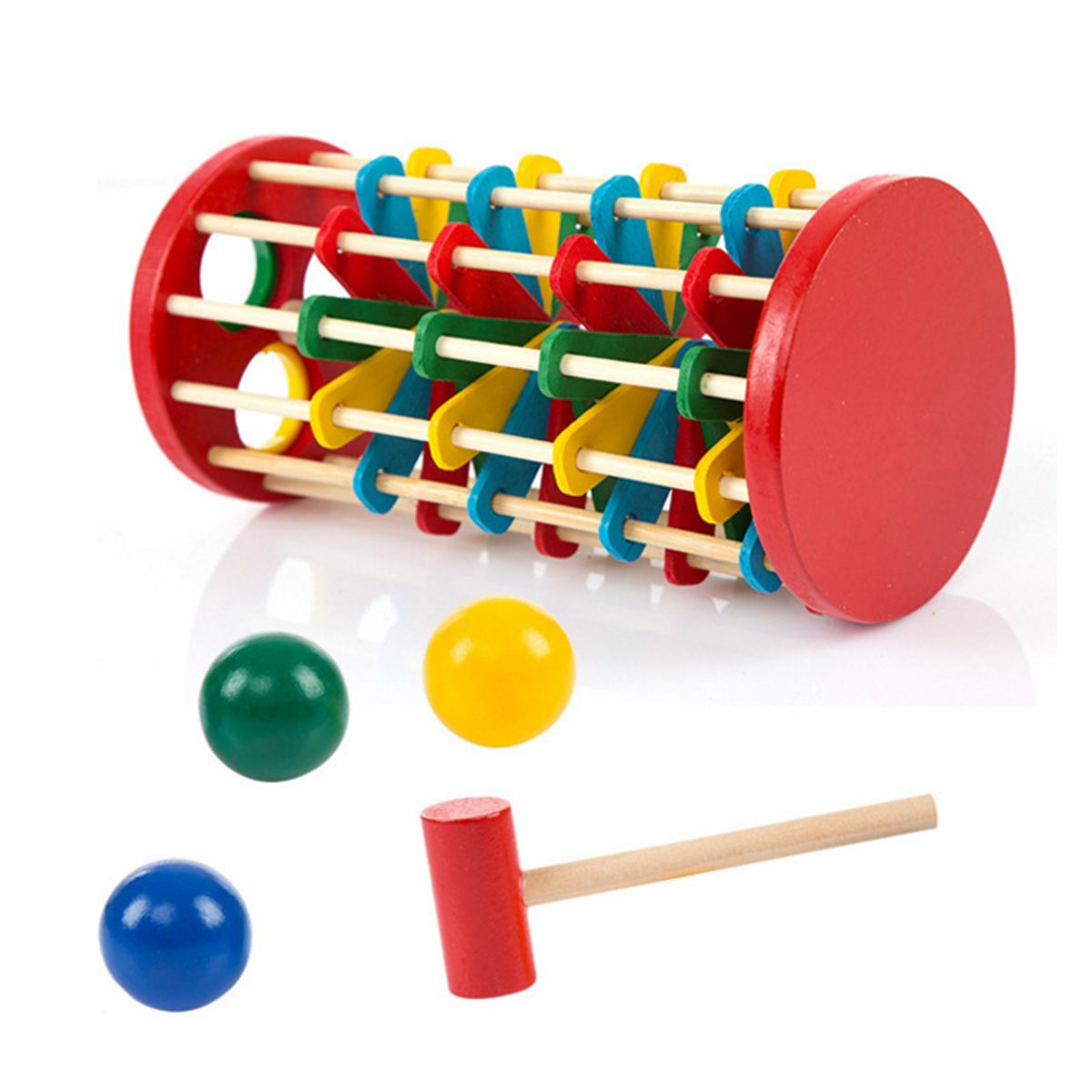 ABC - Pelota Martillo Escalera de Madera Juguete Didáctico