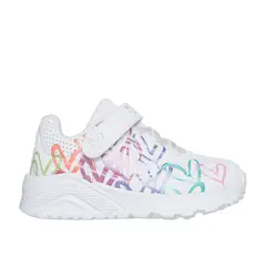 SKECHERS - Zapatillas Niña Uno Lite L-Metallic-Shine Blanco
