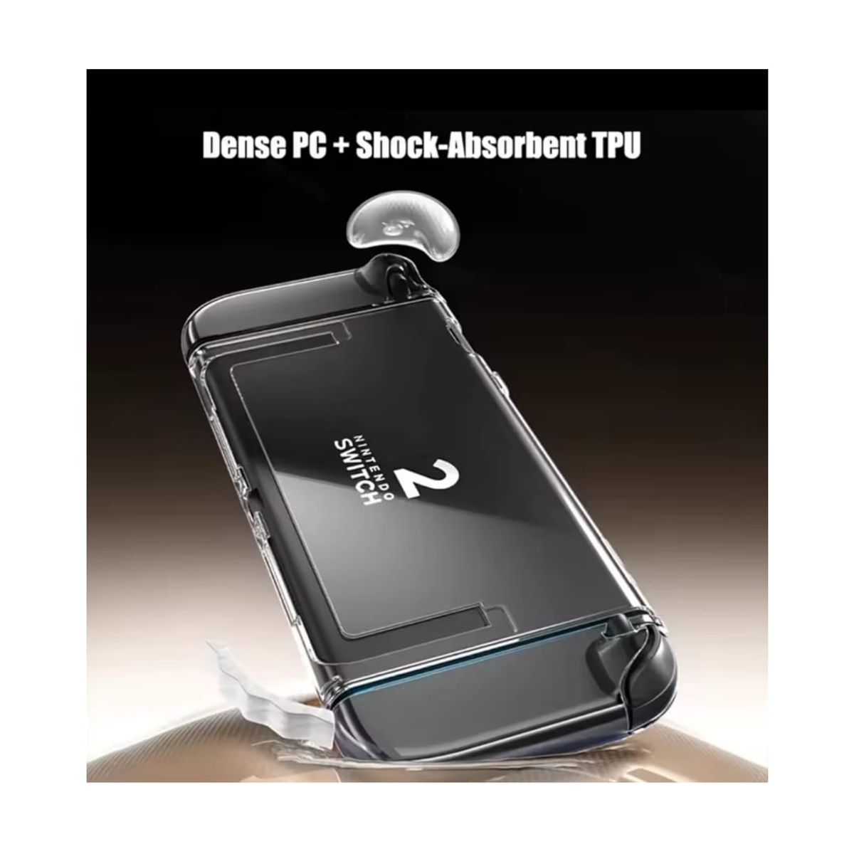 GENERICO - Funda Transparente Compatible con Nintendo Switch 2 Acrílico TPU