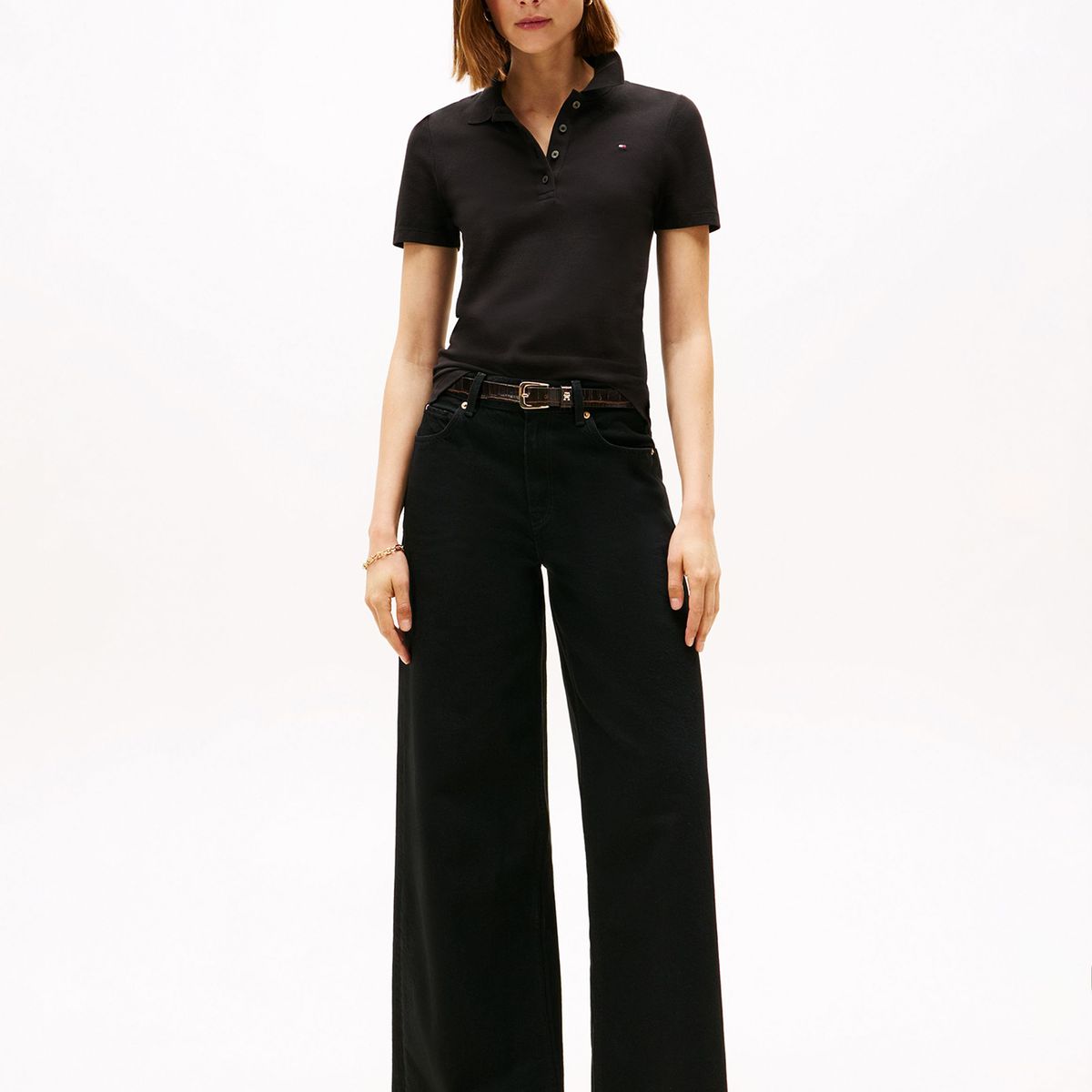 TOMMY HILFIGER - Polo 1985 Collection Slim Fit Negro Tommy Hilfiger