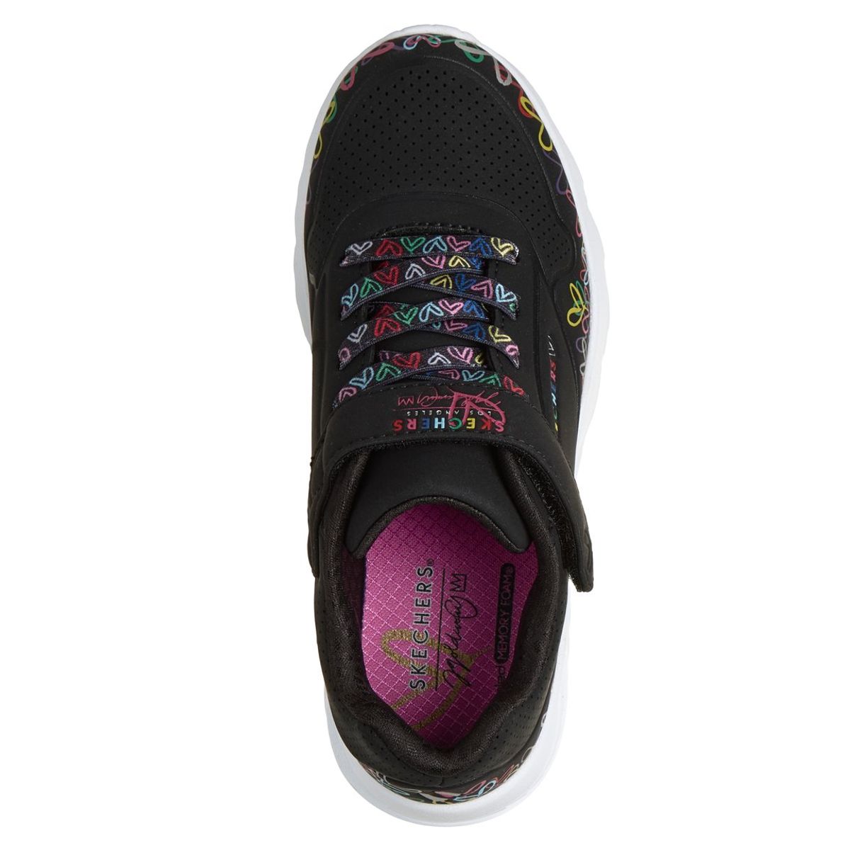 SKECHERS - Zapatillas Niña Uno Lite Heart Craze Negro Skechers
