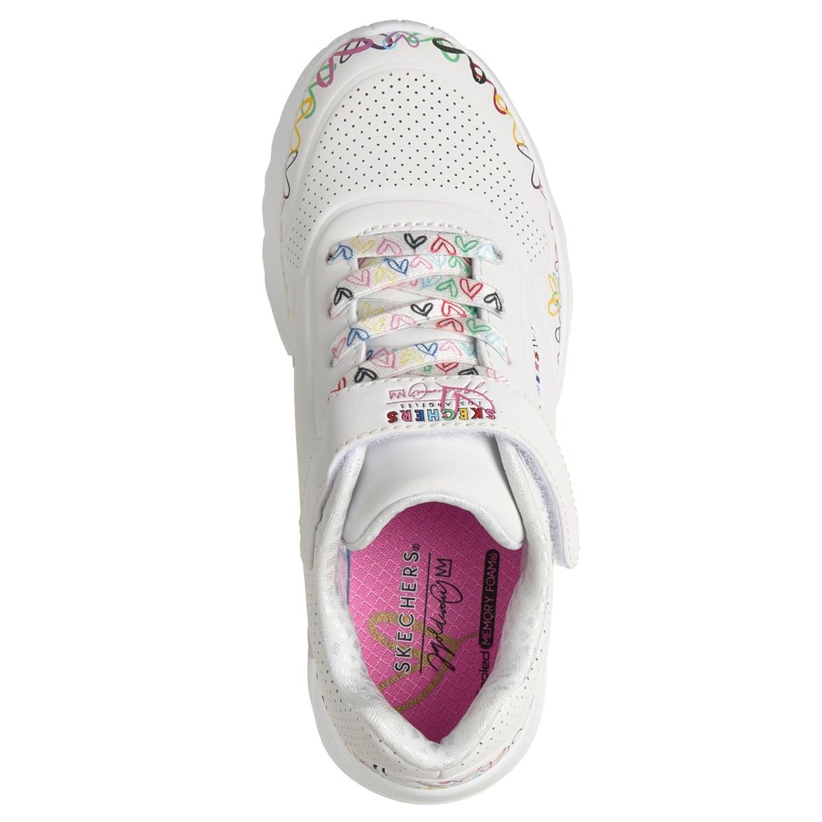 SKECHERS - Zapatillas Niña Uno Lite Heart Craze Blanco Skechers